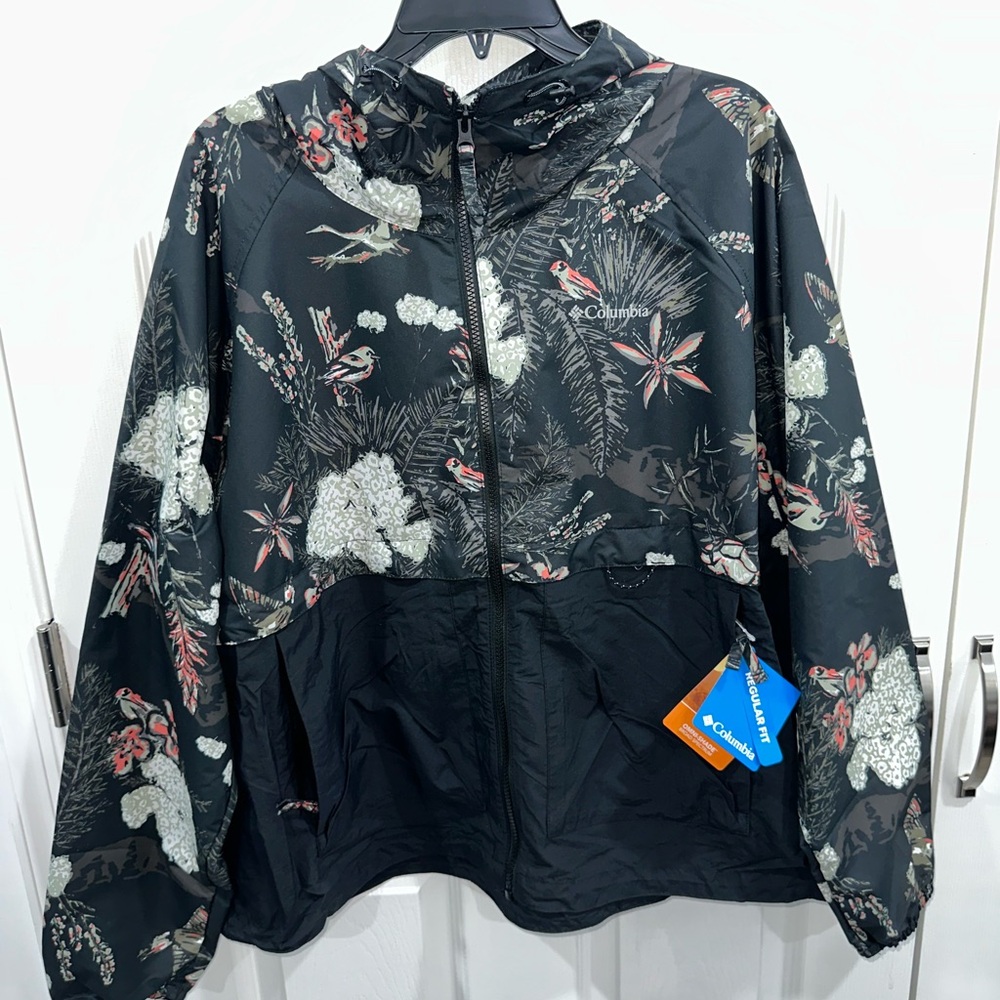 Columbia Windbreaker Jacket with BIRDS !